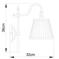 Цена на Бра ARTE Lamp A1509AP-1PB