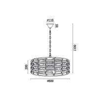 Купить Подвесная люстра Vele Luce VL3083P08