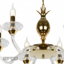 Цена на Подвесная люстра iLamp YT2049-6 GD+Cear