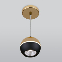 Цена на Подвесной светильник Elektrostandard DLS023 9W 4200K черный/золото