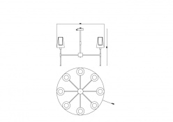 Купить с доставкой по Москве и России Люстра на штанге Freya FR5196PL-08BBS