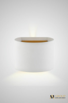 Фото Бра AM Group AM116-2X3W WH+GL