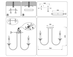 Купить с доставкой по Москве и России Люстра на штанге Ambrella Light TR9622