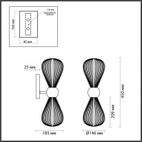 Бра Odeon Light 5402/2W Бра Odeon Light 5402/2W в интернет магазине Гет Лайт