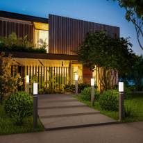 Цена на Садово-парковый светильник Elektrostandard 1537 TECHNO LED серый