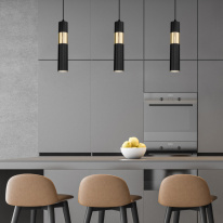 Подвесной светильник Eurosvet 50097/1 черный/золото в интернет магазине Гет Лайт