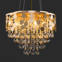 Купить с доставкой по Москве и России Каскадная люстра Eurosvet 10123/8 золото/прозрачный хрусталь Strotskis Smart (10114/8)