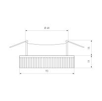 Встраиваемый светильник Elektrostandard 2216 MR16 SBK дымчатый в интернет магазине Гет Лайт