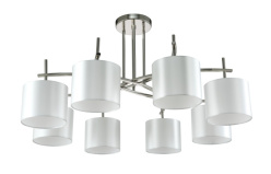 Фото Люстра на штанге Crystal Lux SERGIO PL8 NICKEL