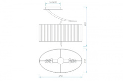 Купить с доставкой по Москве и России Люстра на штанге Mantra 1132