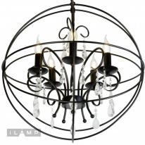 Цена на Подвесная люстра iLamp 8774-5 BK