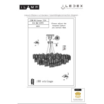 Купить Подвесная люстра iLamp 7204-D600 GD