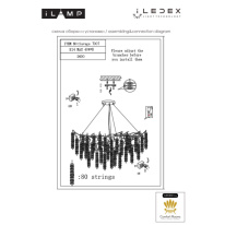 Купить Подвесная люстра iLamp 7007-D600 GD