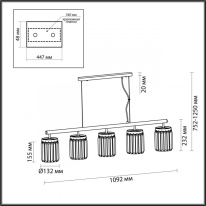 Подвесная люстра Odeon Light 4987/5 в интернет магазине Гет Лайт