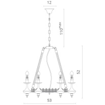 Подвесная люстра Divinare 8121/01 LM-6 в интернет магазине Гет Лайт