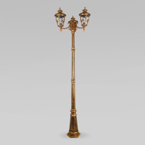 Фото Садово-парковый светильник Elektrostandard Diadema F/3 (GLYF-8046F/3) черное золото