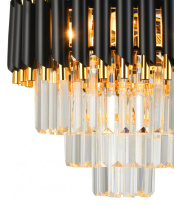 Цена на Каскадная люстра Natali Kovaltseva DARIAN 76017/5C GOLD BLACK
