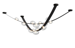 Купить Накладной светильник Crystal Lux BOSQUE SP7 L3000 BLACK/TRANSPARENT