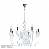 Фото Подвесная люстра iLamp 88003-8 WH