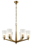 Подвесная люстра Crystal Lux LAURA SP-PL6 BRONZE в интернет магазине Гет Лайт