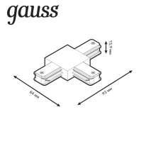 Коннектор Gauss TR110 Купить с доставкой по Москве и России Коннектор Gauss TR110