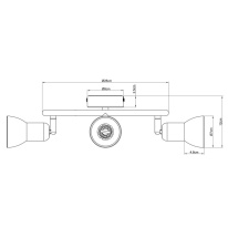 Спот ARTE Lamp A3115PL-3SS Цена на Спот ARTE Lamp A3115PL-3SS
