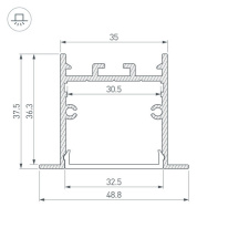 Цена на Профиль Arlight 039389
