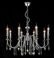 Купить Подвесная люстра Crystal Lux MERCEDES SP8 CHROME/SMOKE