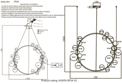 Подвесная люстра Crystal Lux AGATA SP24 V2 BLACK/TRANSPARENTE в интернет магазине Гет Лайт