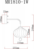 Купить Бра MyFar MR1810-1W