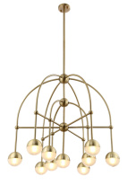 Люстра на штанге Crystal Lux TRUENA SP-PL6+3+1 BRONZE в интернет магазине Гет Лайт