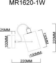 Купить Бра MyFar MR1620-1W