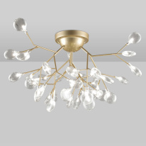 Фото Накладная люстра Natali Kovaltseva GRACE 75126/36С GOLD SATIN