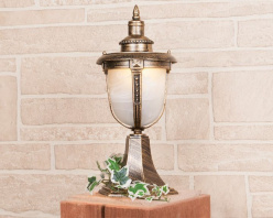 Садово-парковый светильник Elektrostandard Atlas S (GLYF-2010S) черное золото в интернет магазине Гет Лайт