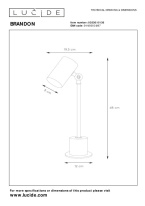 Настольная лампа LUCIDE 03530/01/30 в интернет магазине Гет Лайт