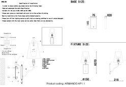 Купить Бра Crystal Lux ARMANDO AP1.1 CHROME