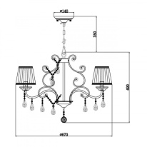 Подвесная люстра Vele Luce VL2002L06 в интернет магазине Гет Лайт