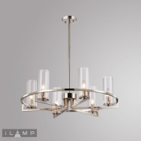 Люстра на штанге iLamp 6806-6 NIC Фото Люстра на штанге iLamp 6806-6 NIC