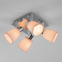 Фото Накладной светильник Eurosvet 20080/4 хром/бежевый