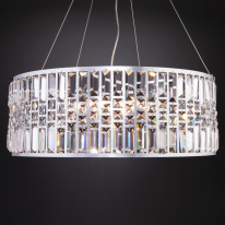 Цена на Подвесная люстра Eurosvet 10116/8 хром/прозрачный хрусталь Strotskis