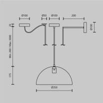 Цена на Подвесной светильник Maytoni MOD168PL-01B