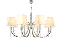 Купить с доставкой по Москве и России Подвесная люстра Crystal Lux MARSELA SP-PL8 NICKEL