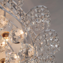 Купить Накладная люстра Eurosvet 16017/9 белый с серебром Strotskis