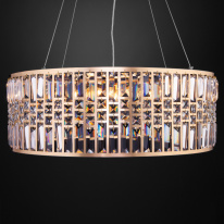 Цена на Подвесная люстра Eurosvet 10116/8 золото/прозрачный хрусталь Strotskis