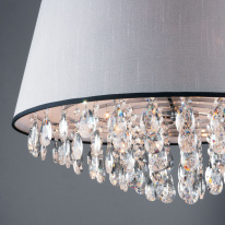 Цена на Подвесная люстра Eurosvet 10092/5 хром/прозрачный хрусталь Strotskis