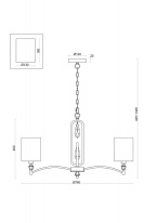 Цена на Подвесная люстра Freya FR1007PL-07BS