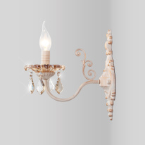 Цена на Бра Eurosvet 10118/1 белый с золотом/тонированный хрусталь Strotskis