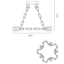 Цена на Накладная люстра ARTE Lamp A9344PL-5BK