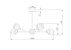 Купить Люстра на штанге Freya FR5114PL-06BZ
