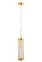 Фото Подвесной светильник Crystal Lux TADEO SP1 D100 GOLD/TRANSPARENTE